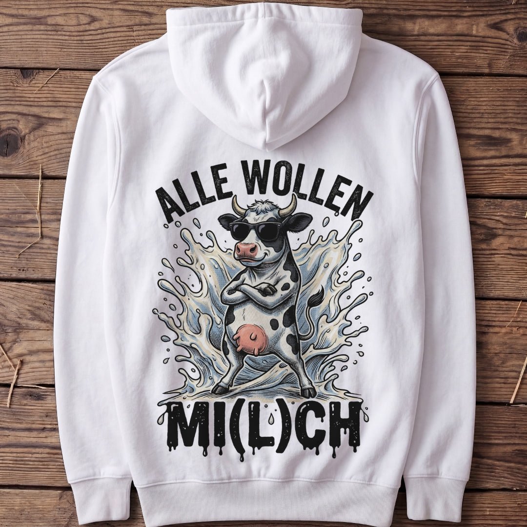Unisex Hoodie "Alle wollen Mi(l)ch" - Agrarelite