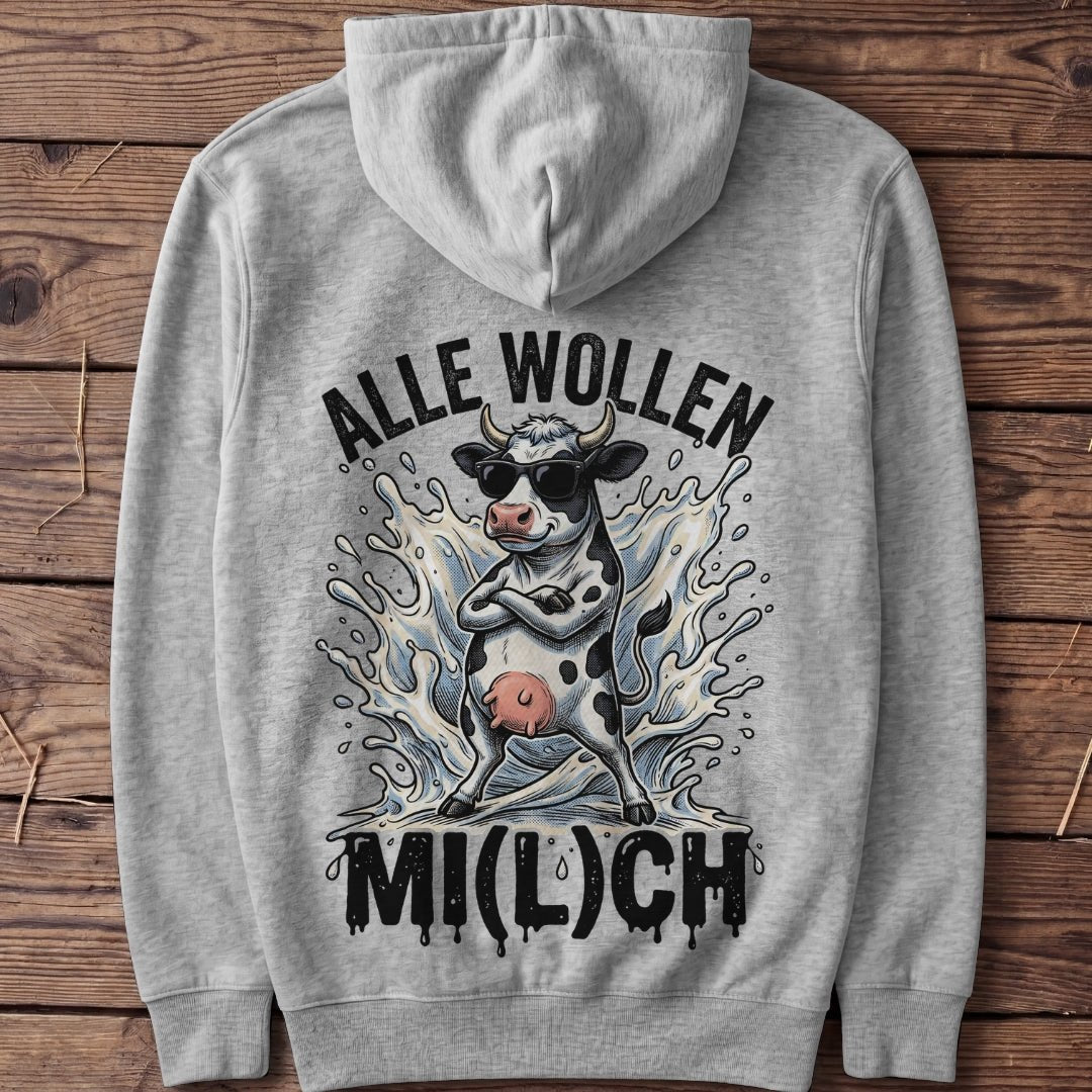 Unisex Hoodie "Alle wollen Mi(l)ch" - Agrarelite