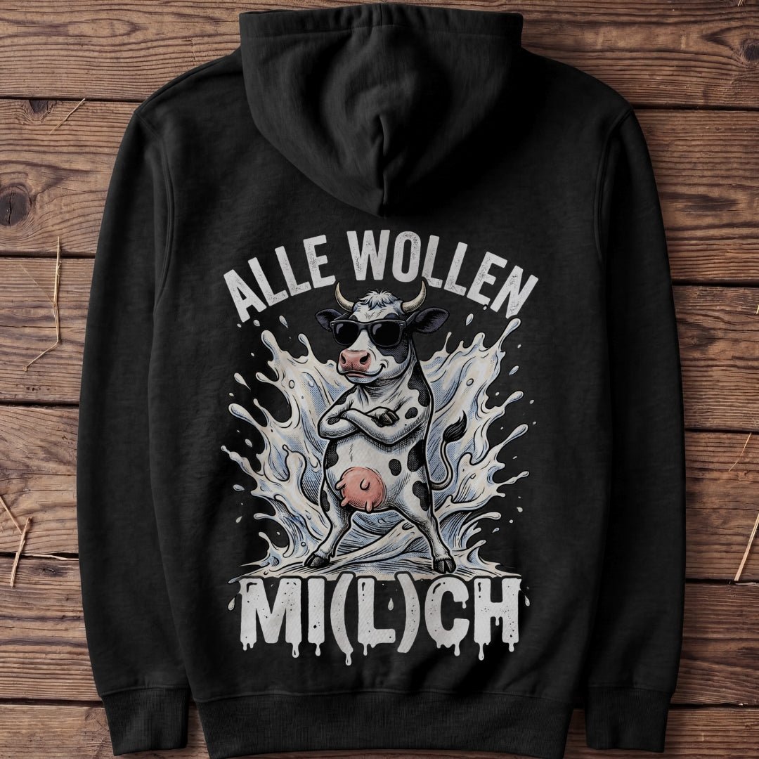 Unisex Hoodie "Alle wollen Mi(l)ch" - Agrarelite
