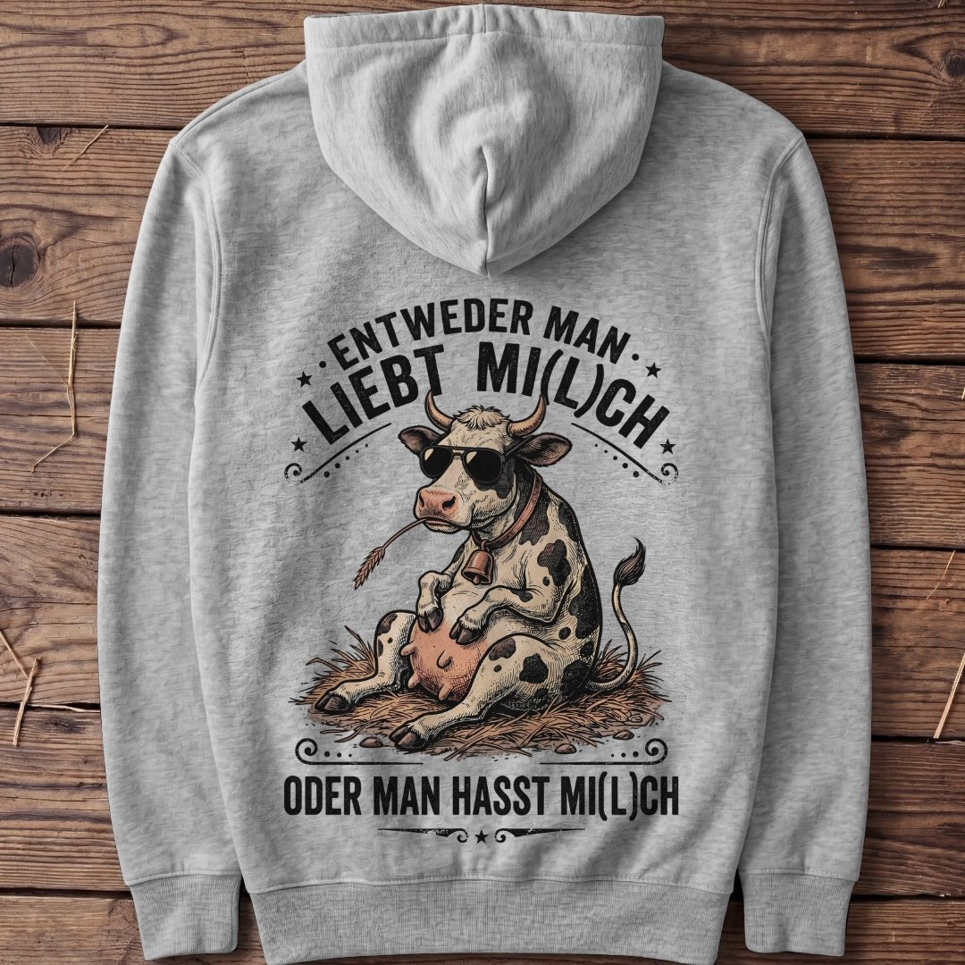 Unisex Hoodie "Man liebt Mi(l)ch" - Agrarelite
