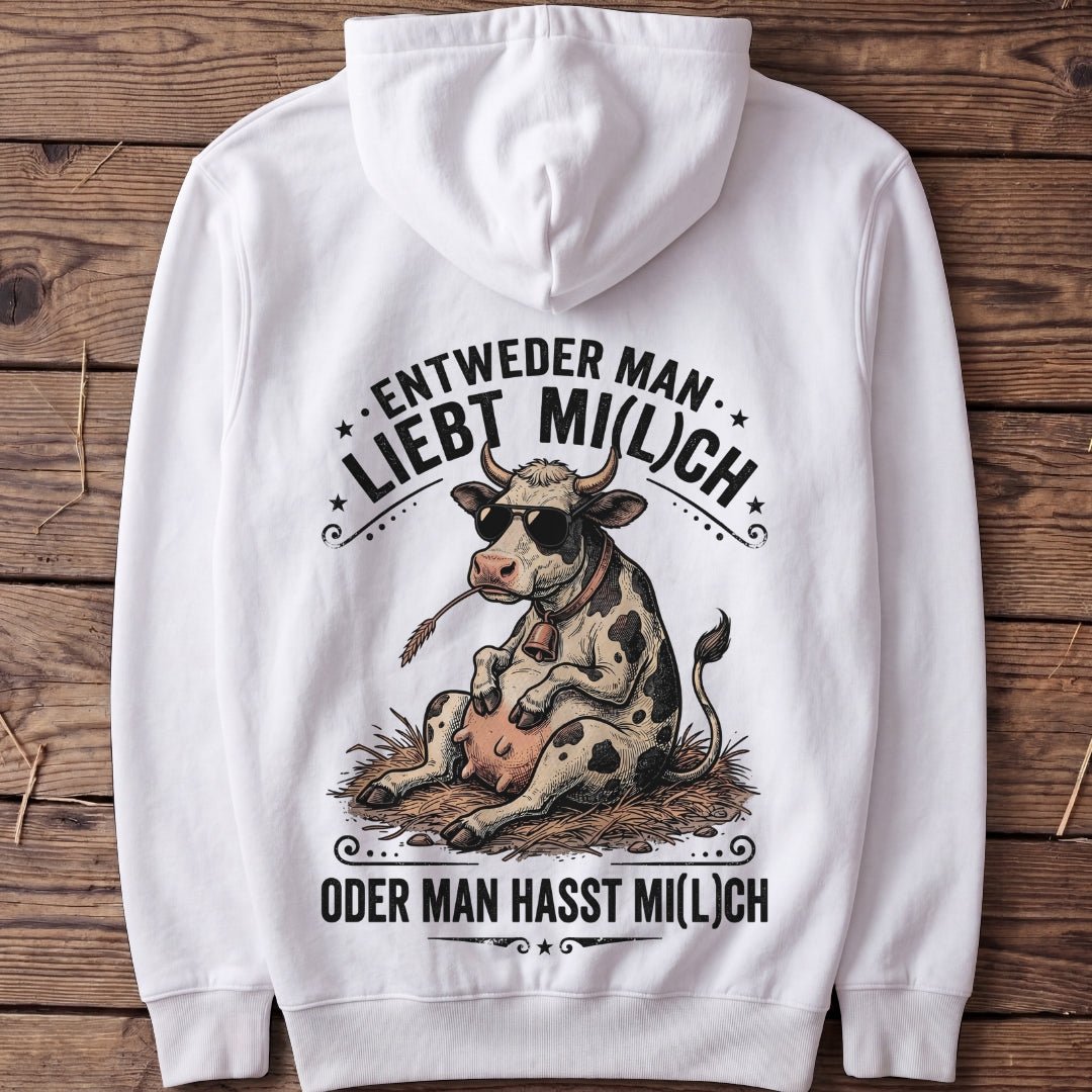 Unisex Hoodie "Man liebt Mi(l)ch" - Agrarelite