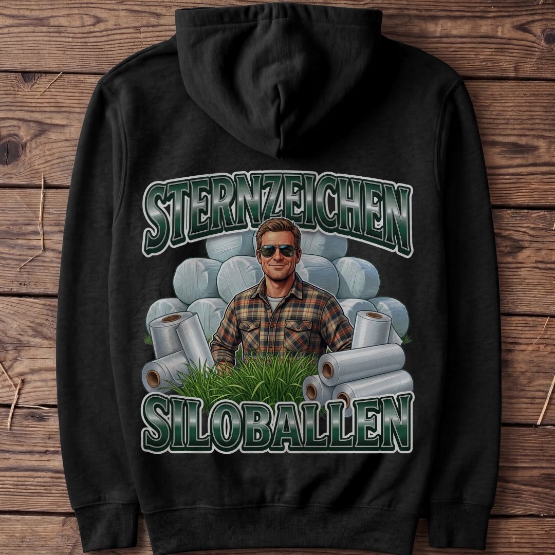 Unisex Hoodie "Sternzeichen Siloballen Mann" - Agrarelite