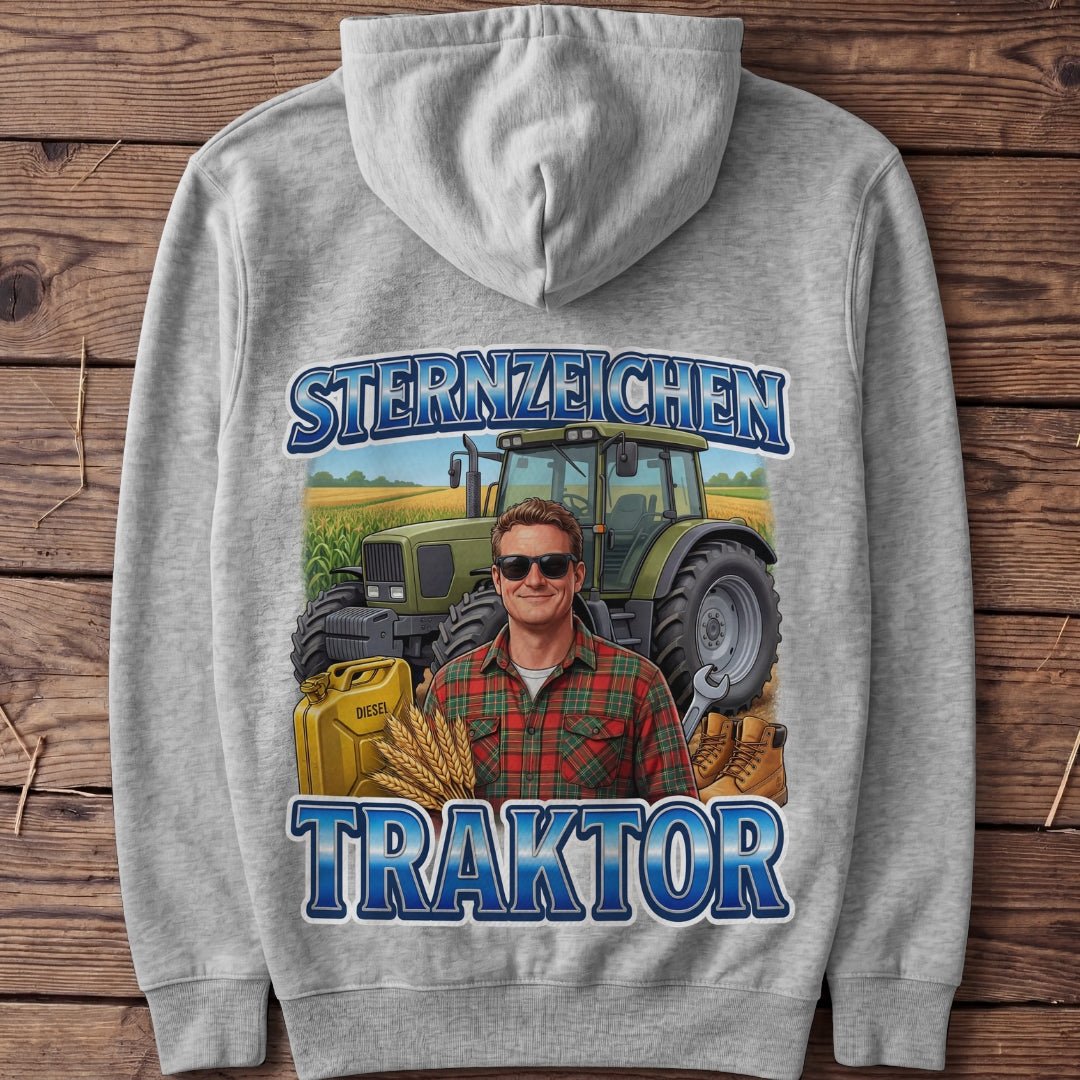 Unisex Hoodie "Sternzeichen Traktor Mann" - Agrarelite