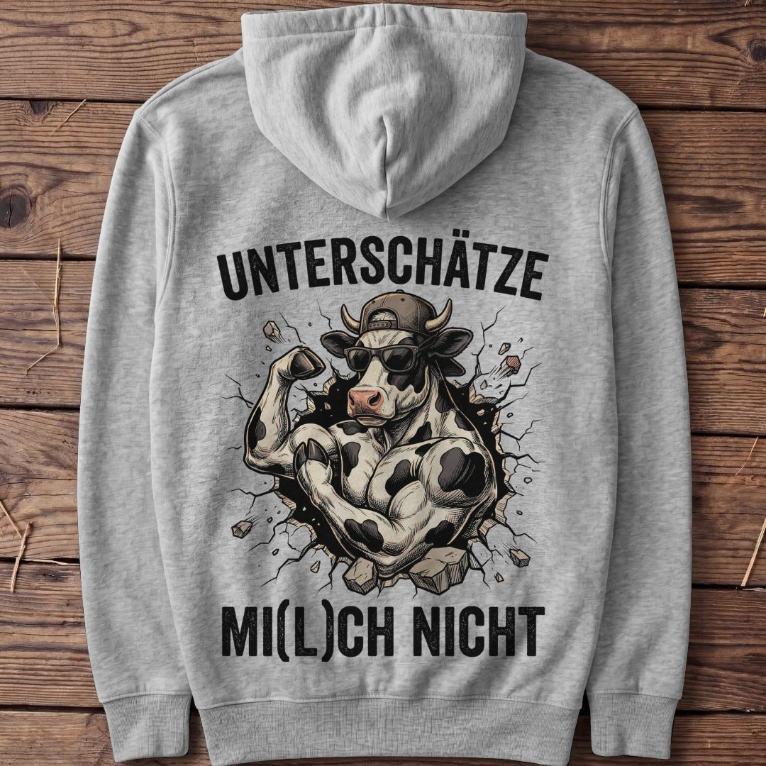 Unisex Hoodie "Unterschätze Mi(l)ch nicht" - Agrarelite