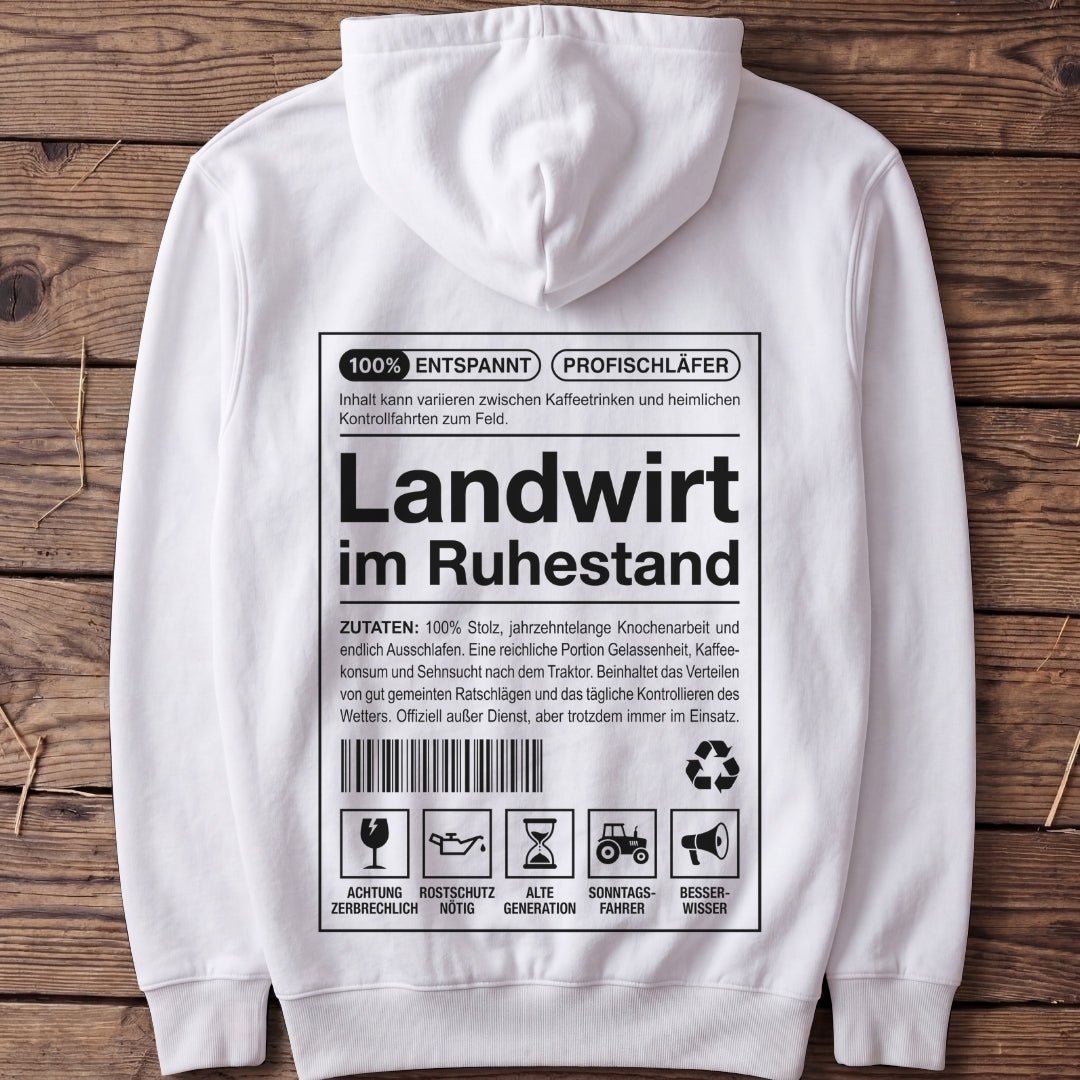 Unisex Premium Hoodie "Landwirt im Ruhestand" - Agrarelite