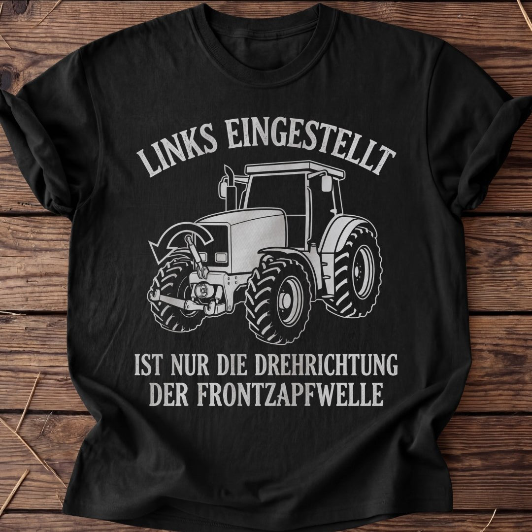 Unisex T-Shirt "Drehrichtung der Frontzapfwelle" - Agrarelite