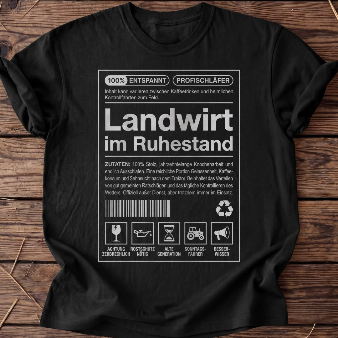 Unisex T-Shirt "Landwirt im Ruhestand" - Agrarelite