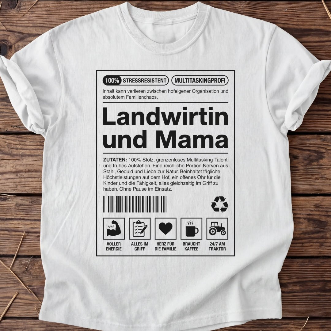 Unisex T-Shirt "Landwirtin und Mama" - Agrarelite