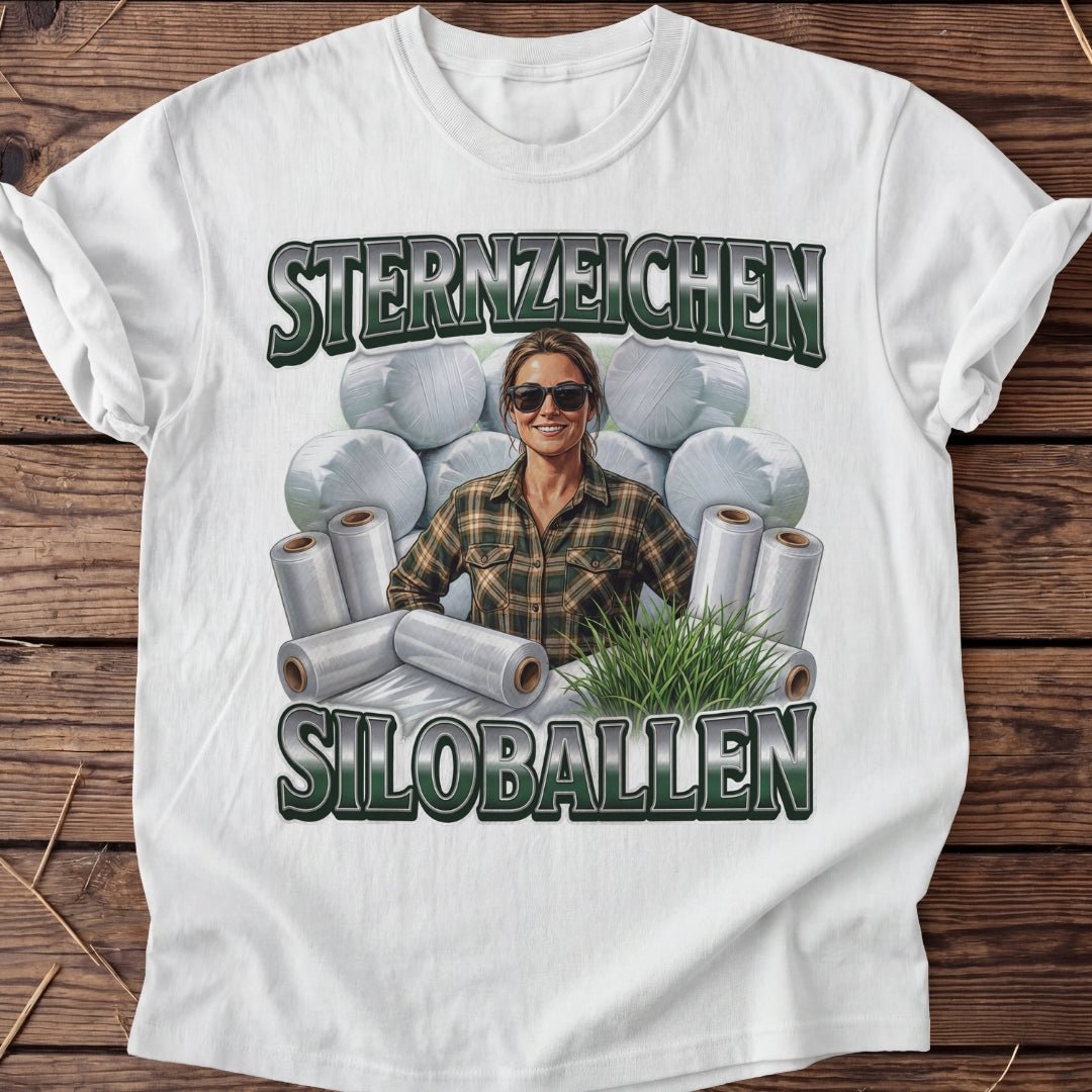 Unisex T-Shirt "Sternzeichen Siloballen Frau" - Agrarelite