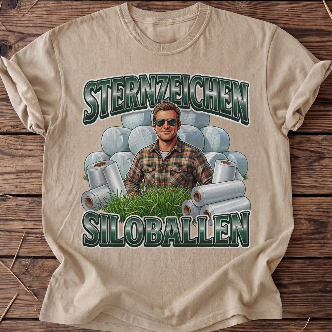 Unisex T-Shirt "Sternzeichen Siloballen Mann" - Agrarelite