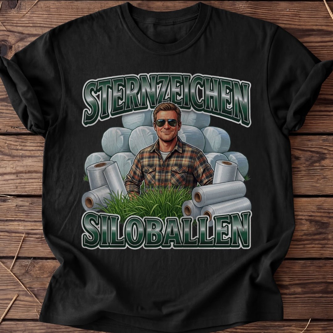 Unisex T-Shirt "Sternzeichen Siloballen Mann" - Agrarelite