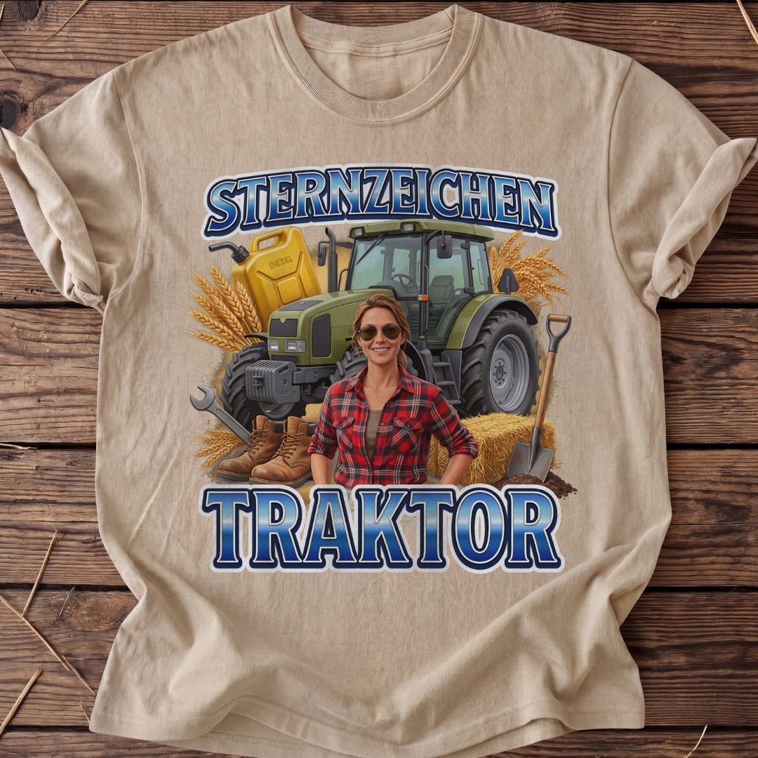 Unisex T-Shirt "Sternzeichen Traktor Frau" - Agrarelite