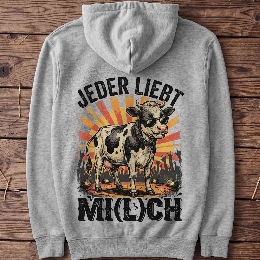 Unisex Hoodie "Jeder liebt Mi(l)ch" - Agrarelite