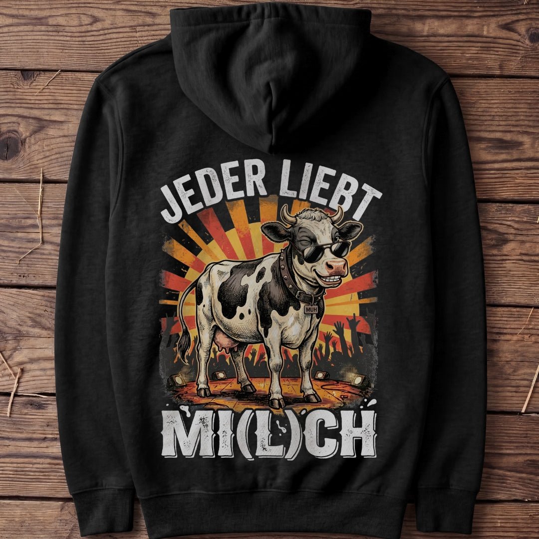 Unisex Hoodie "Jeder liebt Mi(l)ch" - Agrarelite