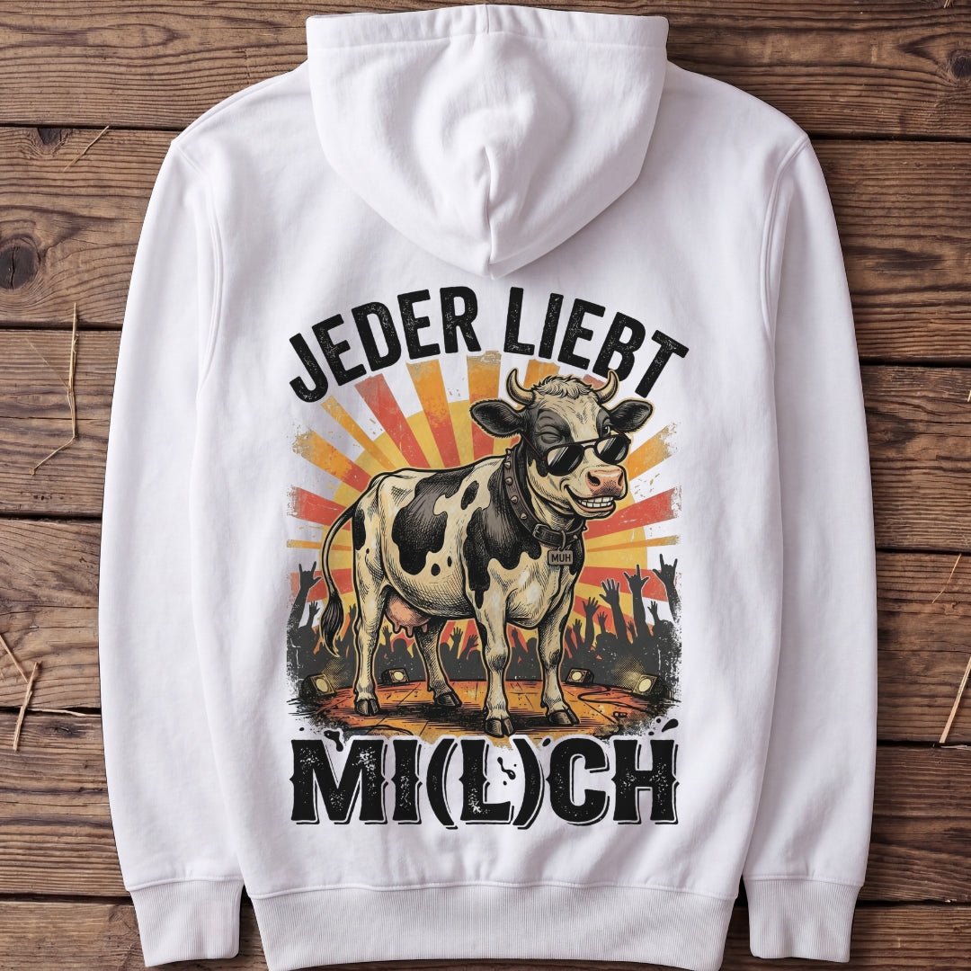 Unisex Hoodie "Jeder liebt Mi(l)ch" - Agrarelite