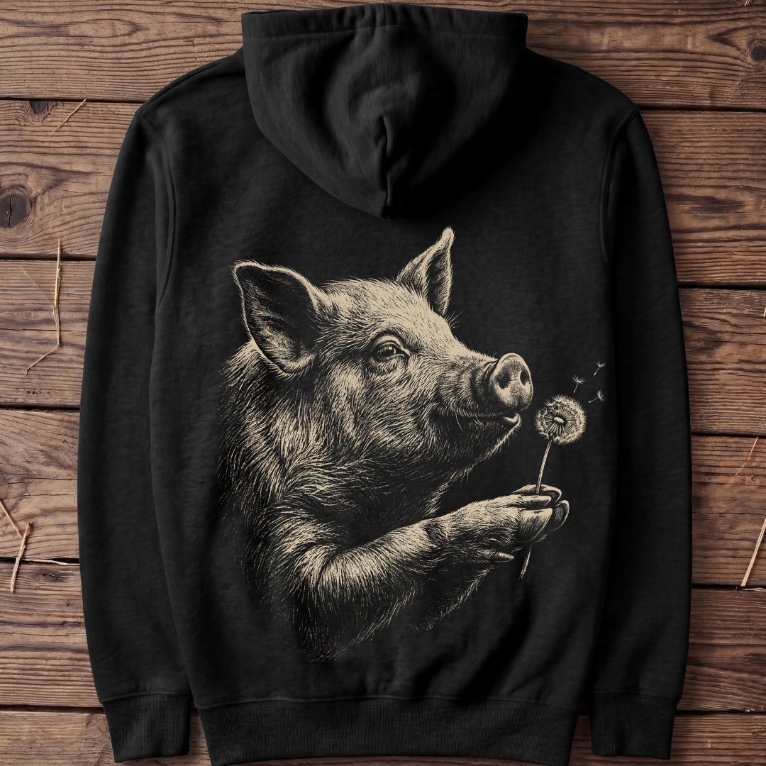 Unisex Hoodie "Pusteblume Schwein" - Agrarelite