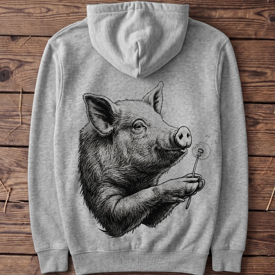 Unisex Hoodie "Pusteblume Schwein" - Agrarelite