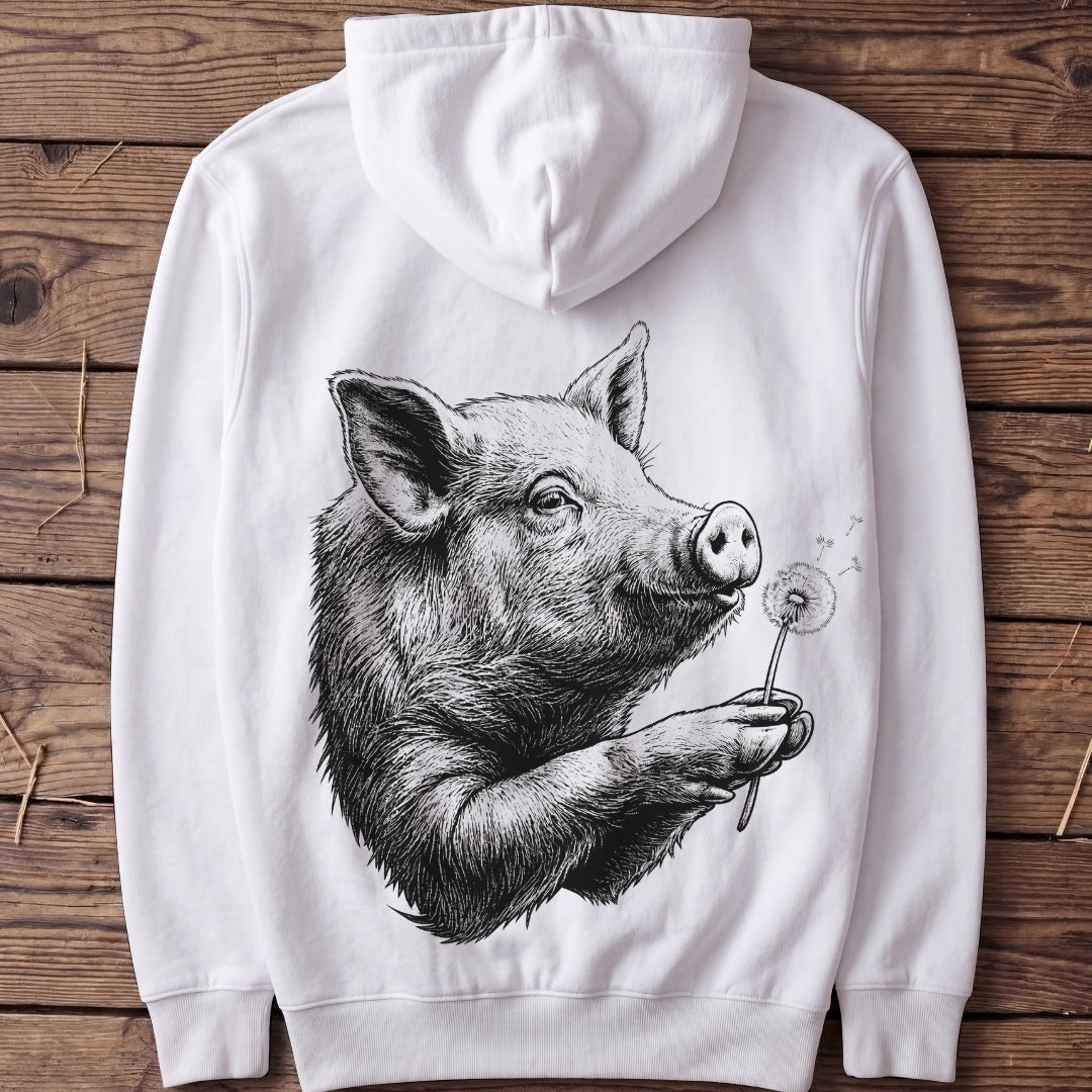 Unisex Hoodie "Pusteblume Schwein" - Agrarelite