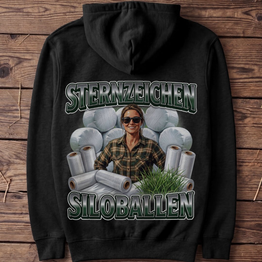 Unisex Hoodie "Sternzeichen Siloballen Frau" - Agrarelite