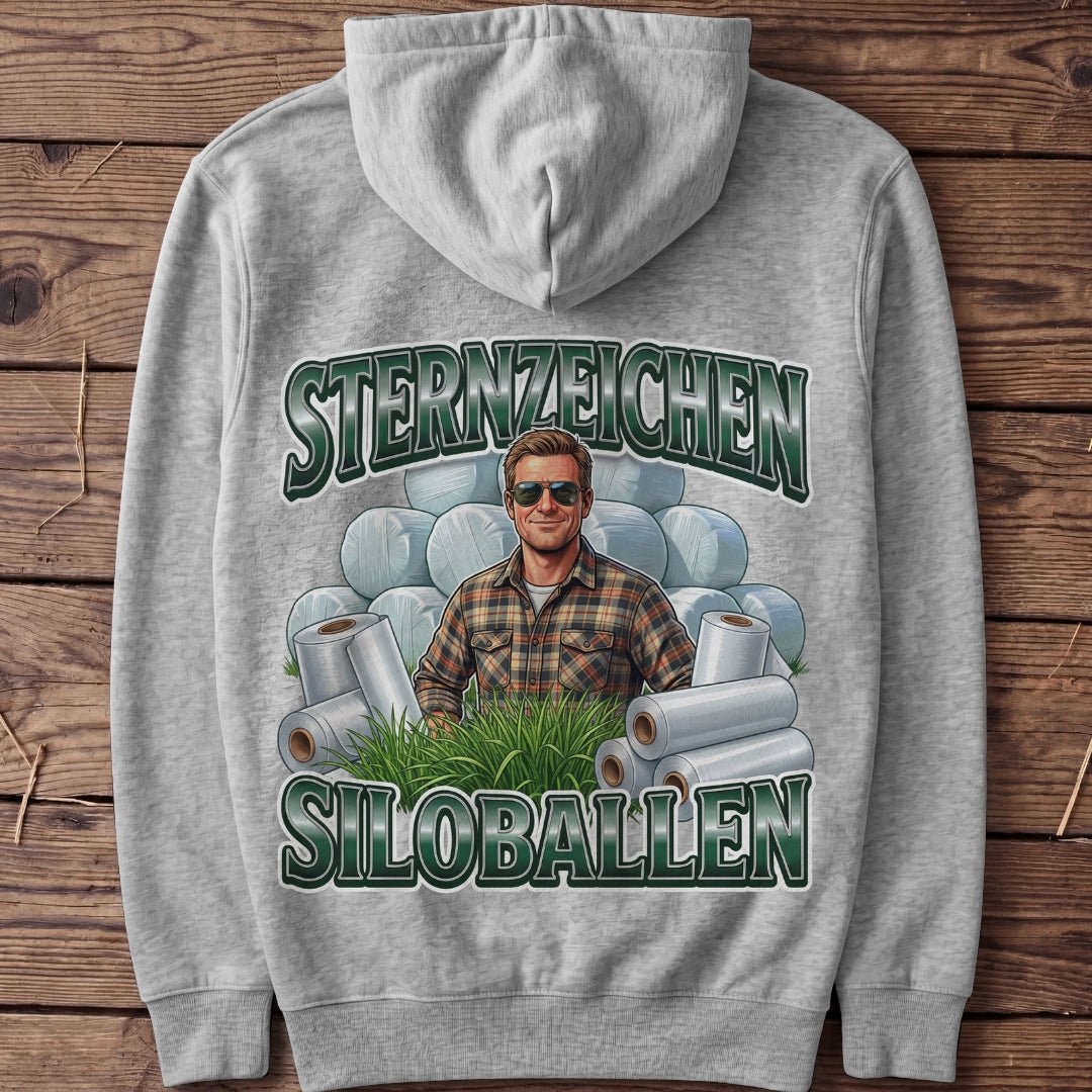 Unisex Hoodie "Sternzeichen Siloballen Mann" - Agrarelite