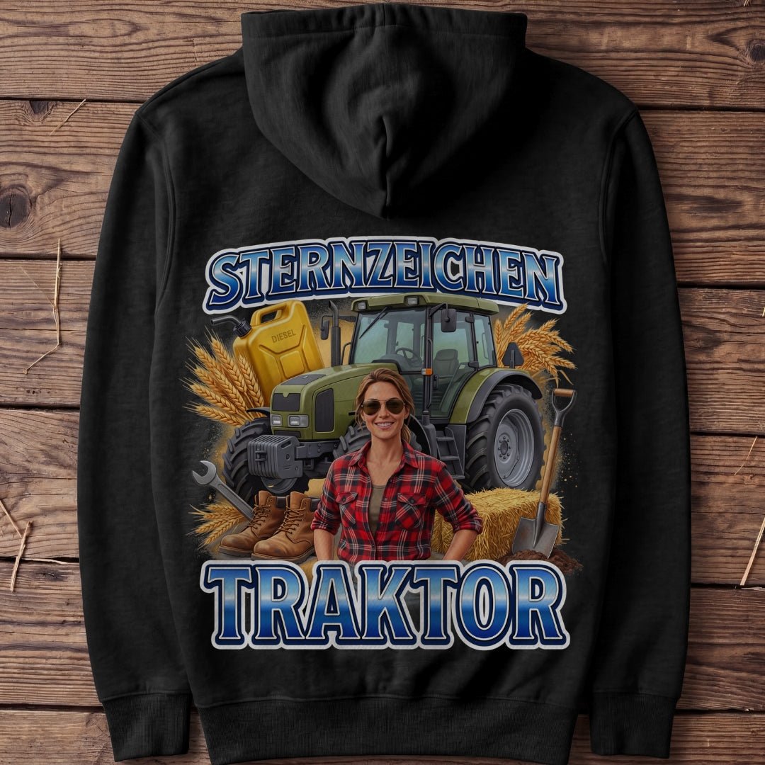 Unisex Hoodie "Sternzeichen Traktor Frau" - Agrarelite