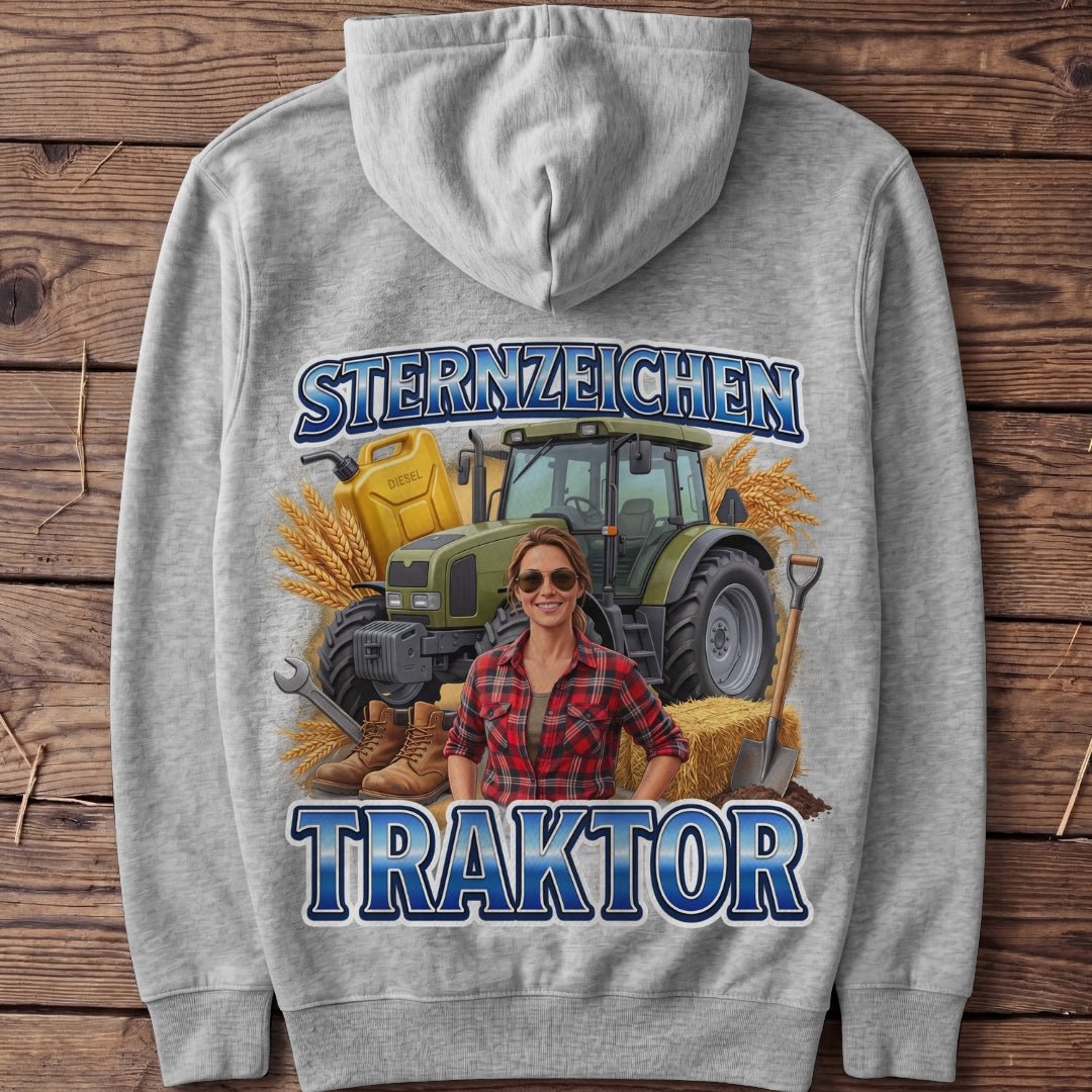 Unisex Hoodie "Sternzeichen Traktor Frau" - Agrarelite