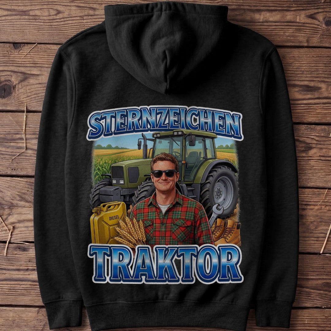 Unisex Hoodie "Sternzeichen Traktor Mann" - Agrarelite