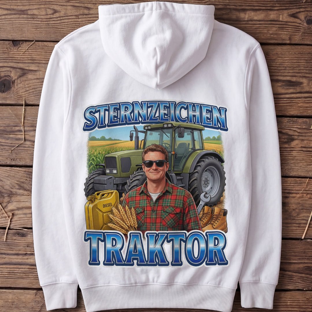 Unisex Hoodie "Sternzeichen Traktor Mann" - Agrarelite