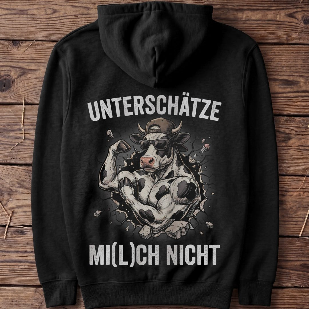 Unisex Hoodie "Unterschätze Mi(l)ch nicht" - Agrarelite