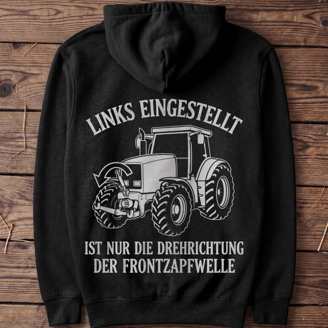 Unisex Premium Hoodie "Drehrichtung der Frontzapfwelle" - Agrarelite