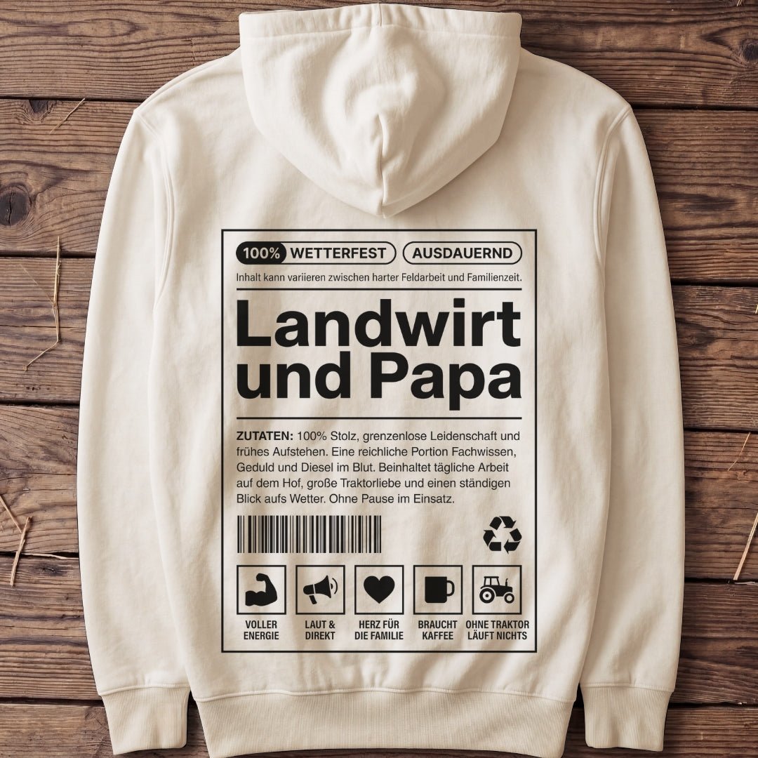 Unisex Premium Hoodie "Landwirt und Papa" - Agrarelite