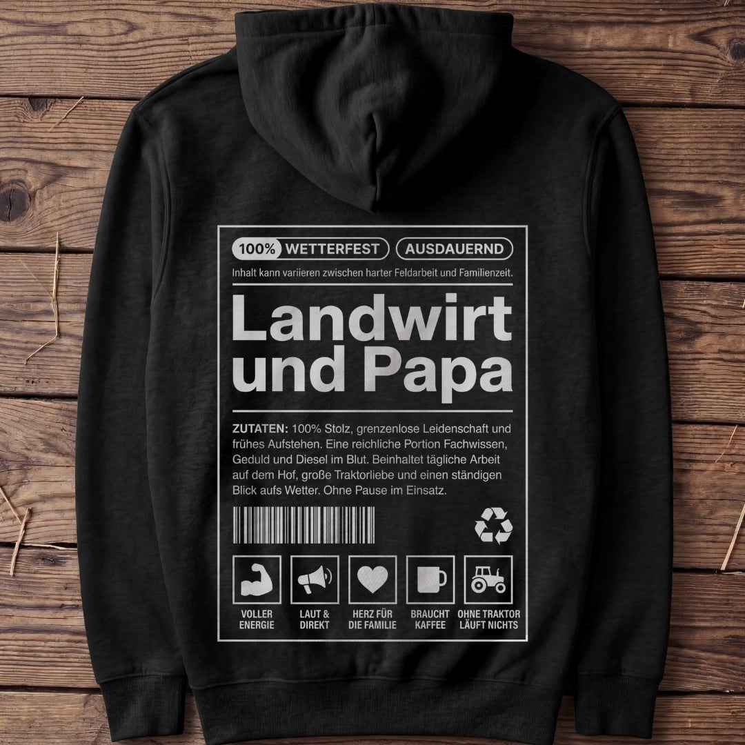 Unisex Premium Hoodie "Landwirt und Papa" - Agrarelite