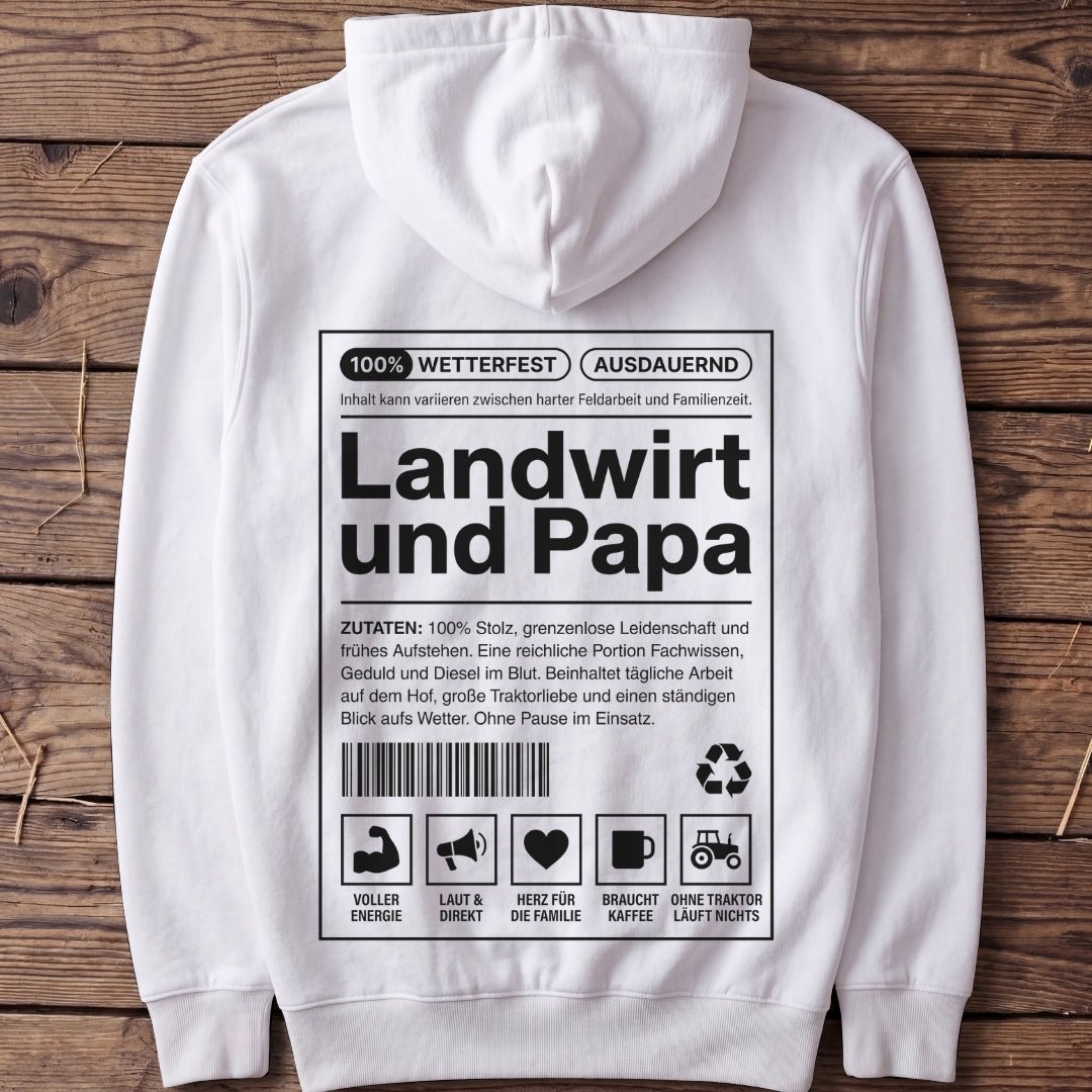 Unisex Premium Hoodie "Landwirt und Papa" - Agrarelite