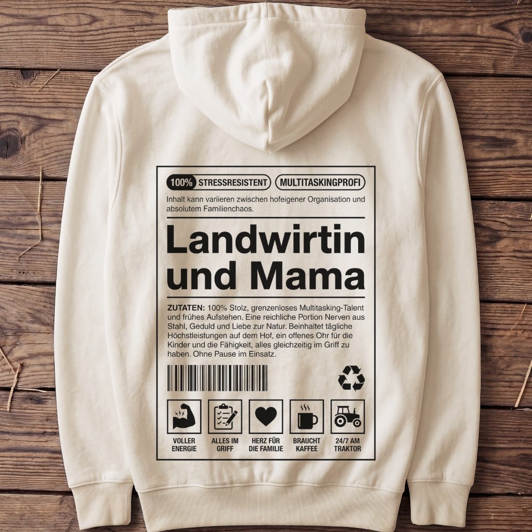 Unisex Premium Hoodie "Landwirtin und Mama" - Agrarelite