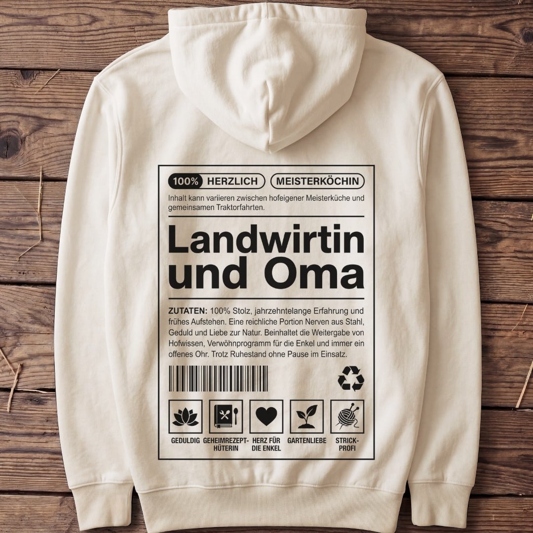 Unisex Premium Hoodie "Landwirtin und Oma" - Agrarelite