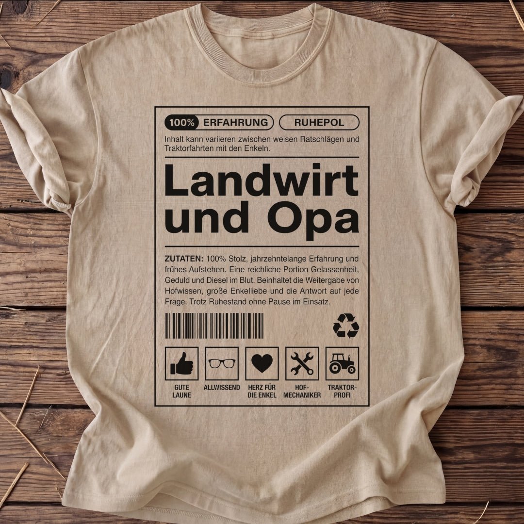 Unisex T-Shirt "Landwirt und Opa" - Agrarelite