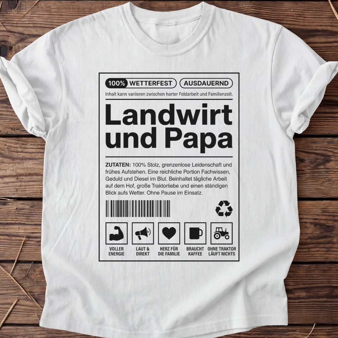 Unisex T-Shirt "Landwirt und Papa" - Agrarelite
