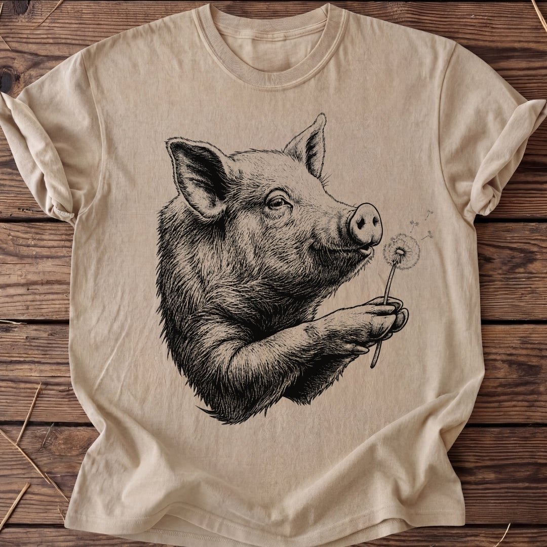 Unisex T-Shirt "Pusteblume Schwein" - Agrarelite