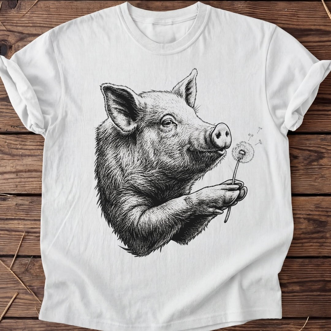 Unisex T-Shirt "Pusteblume Schwein" - Agrarelite