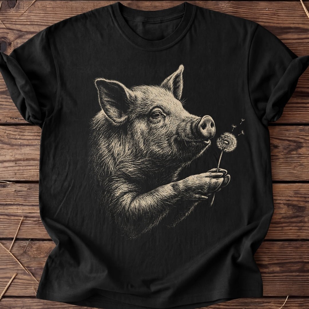 Unisex T-Shirt "Pusteblume Schwein" - Agrarelite