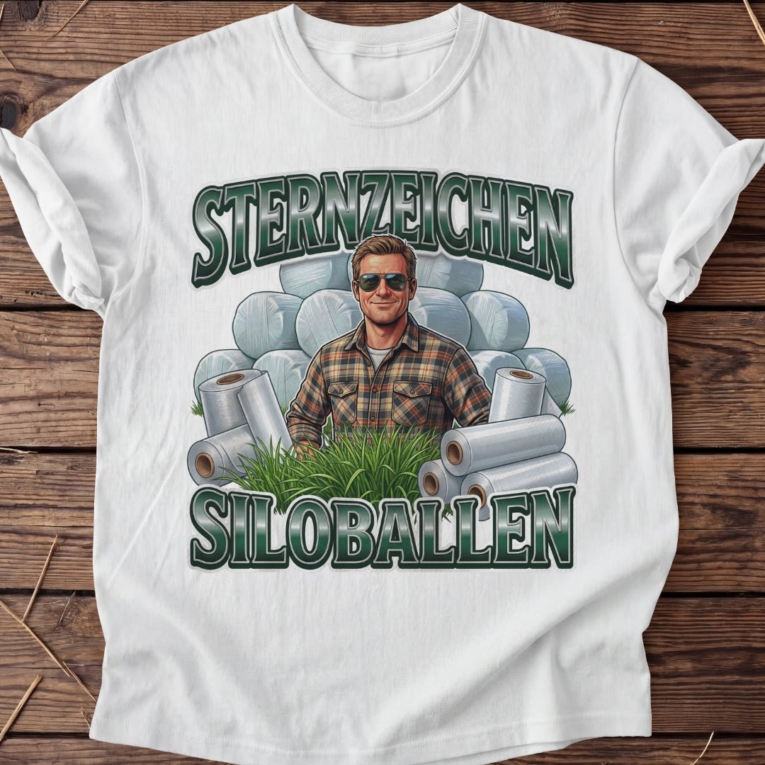 Unisex T-Shirt "Sternzeichen Siloballen Mann" - Agrarelite