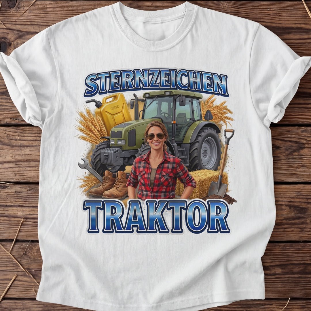 Unisex T-Shirt "Sternzeichen Traktor Frau" - Agrarelite